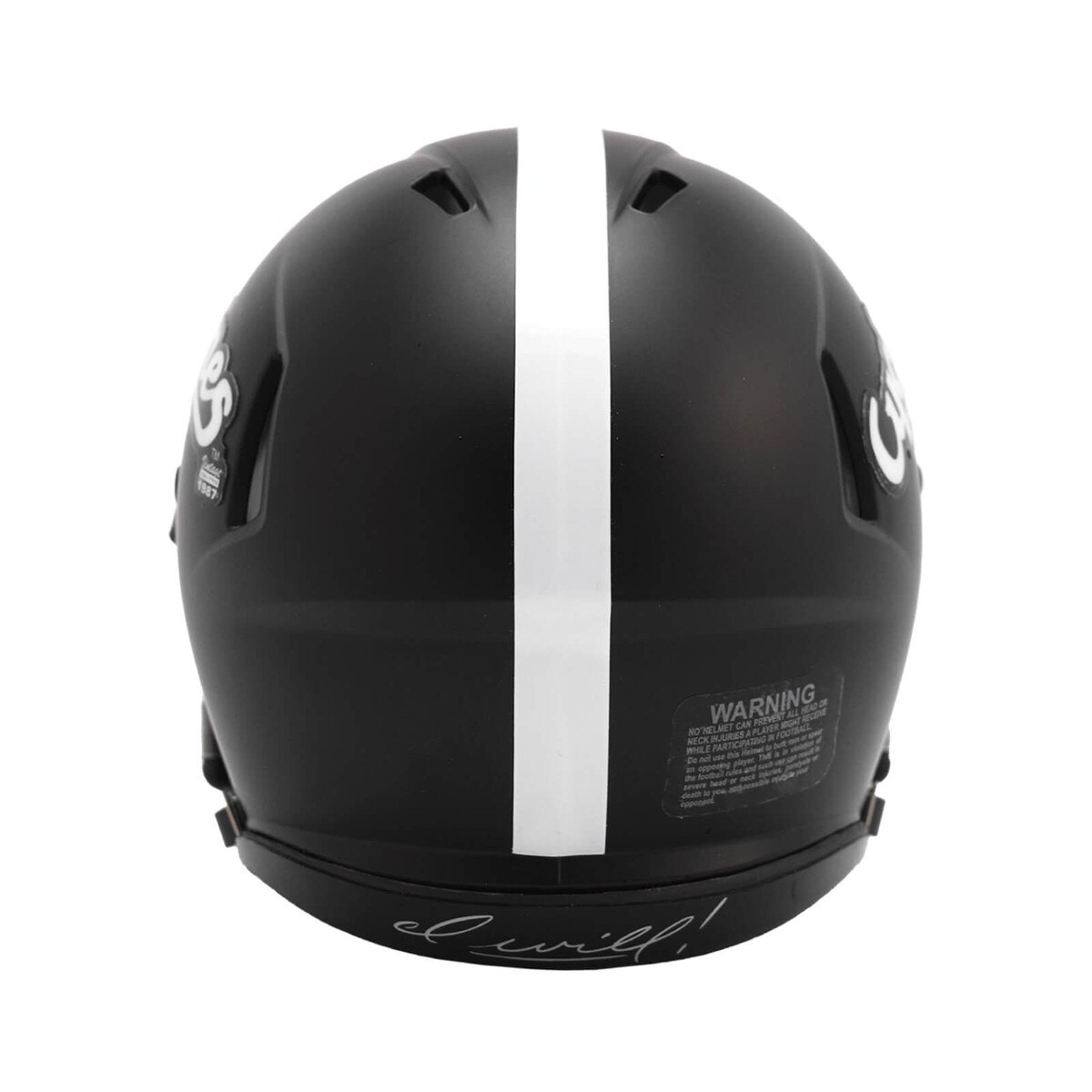 Riddell Cyclones Script Black Speed Mini Helmet